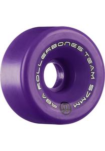 ROLLERBONES Team Logo Artistic Wheel - 57x30mm/98A - Purple - 8-Pack