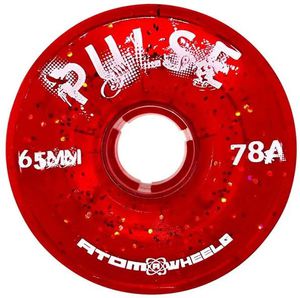 ATOM Pulse Glitter Wheel - 65x37mm/78A - red