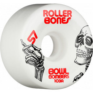 ROLLERBONES Bowl Bombers Wheel 57x30mm/103A - White - 8-Pack