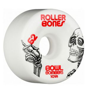 ROLLERBONES Bowl Bombers Wheel 62x30mm/101A - White - 8-Pack