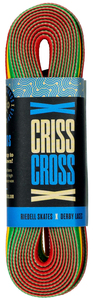 CRISS CROSS The Trios Laces - Green/Red/Yellow
