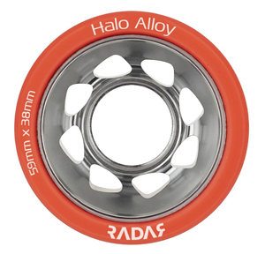 RADAR Halo Alloy Wheel - 59x38mm/93A red