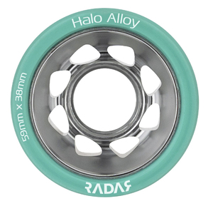 RADAR Halo Alloy Wheel - 59x38mm/95A teal