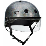 S1 Lifer Helmet with Visor Gloss Glitter Silver