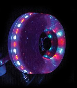 RIO ROLLER Light Up Wheel - 58x32mm/82A - Pink Glitter